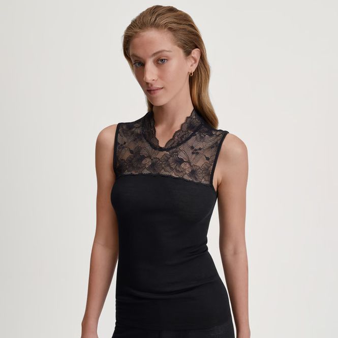 Hovedbilde Calida Silky Wool Glam Tank top Black