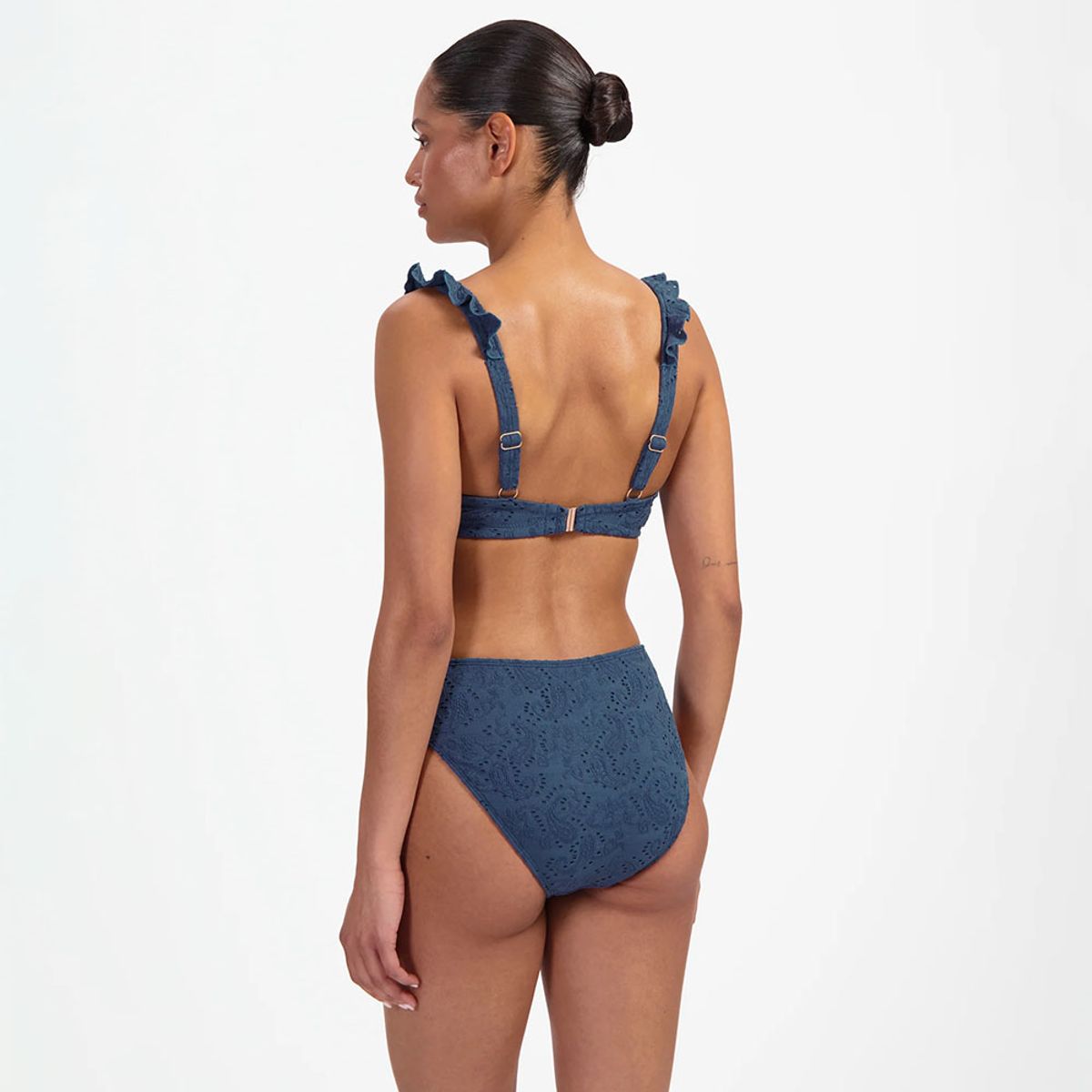 Beachlife Nightsky Embroidery Fullcup Bikinitopp