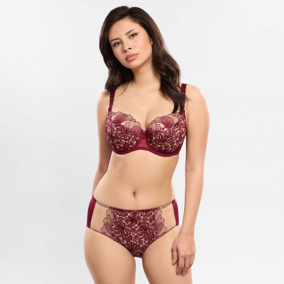Empreinte Agathe Balconette Amarante