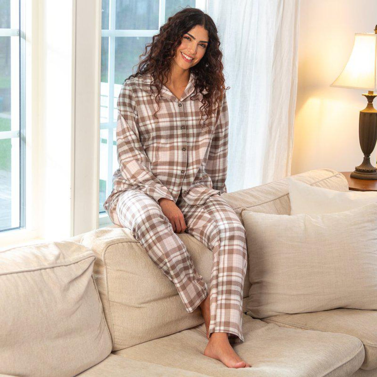 Trofe Flannel Check Pyjamas