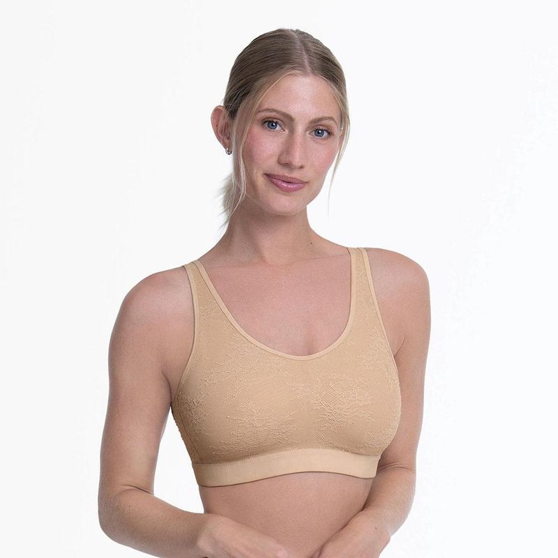 Anita Essential Lace Paddet Protese Bralette - Desert