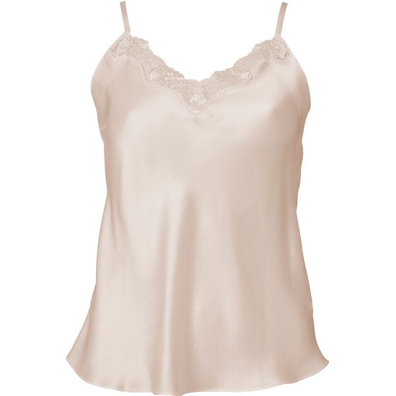 Lady Avenue Pure Silk Blonde Singlet 
